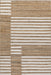 Marybeth Striped Area Rug 160x230 Cm Natural