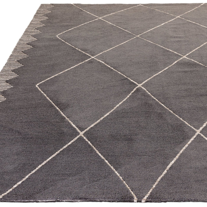 Mason Diamond Black Rug