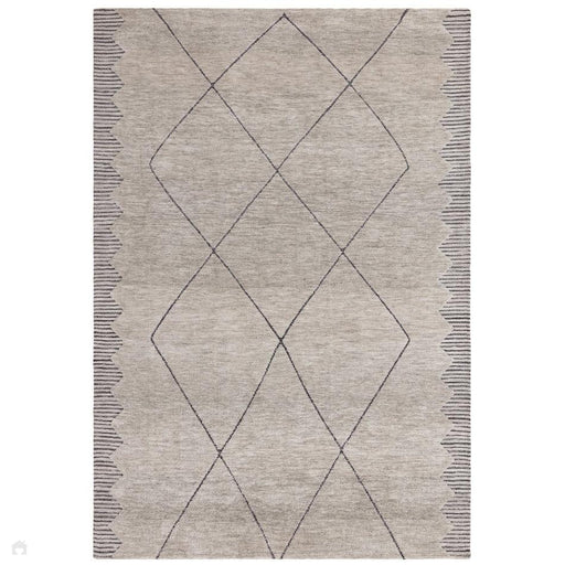 Mason Diamond Modern Tribal Super Soft intagliato a coste alte e basse testurizzato grigio/grigio scuro/crema