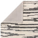 Mason Ikat Modern Abstract Super Soft Carved Hi-Low Rib Textured Charcoal/Cream Rug