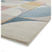 Matrix FE663 Modern Hand Carved Geometric Multicolour Rug