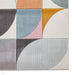 Matrix FE663 Modern Hand Carved Geometric Multicolour/Grey Rug