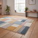 Matrix G0561 Modern Hand Carved Geometric Multi Rug