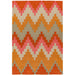 Matrix MAX23 Cuzzo moderne geometrische handgeweven hoge dichtheid zachte textuur wol en viscose mix sienna/multi runner