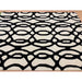 Matrix MAX35 Wire Modern Geometric Hand-Woven High-Density Soft Textured Wool&Viscose Mix White/Black Rug