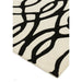 Matrix MAX35 Wire Modern Geometric Hand-Woven High-Density Soft Textured Wool&Viscose Mix White/Black Rug