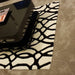 Matrix MAX35 Wire Modern Geometric Hand-Woven High-Density Soft Textured Wool&Viscose Mix White/Black Rug