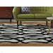 Matrix MAX35 Wire Modern Geometric Hand-Woven High-Density Soft Textured Wool&Viscose Mix White/Black Rug