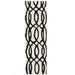 Matrix MAX35 Wire Modern Geometric Hand-Woven High-Density Soft Textured Wool&Viscose Mix White/Black Rug