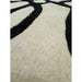 Matrix MAX35 Wire Modern Geometric Hand-Woven High-Density Soft Textured Wool&Viscose Mix White/Black Rug