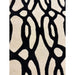 Matrix MAX35 Wire Modern Geometric Hand-Woven High-Density Soft Textured Wool&Viscose Mix White/Black Rug