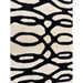 Matrix MAX35 Wire Modern Geometric Hand-Woven High-Density Soft Textured Wool&Viscose Mix White/Black Rug