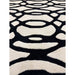 Matrix MAX35 Wire Modern Geometric Hand-Woven High-Density Soft Textured Wool&Viscose Mix White/Black Rug