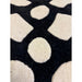 Matrix MAX35 Wire Modern Geometric Hand-Woven High-Density Soft Textured Wool&Viscose Mix White/Black Rug