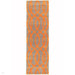 Matrix MAX37 draad moderne geometrische handgeweven hoge dichtheid zachte textuur wol en viscose mix oranje/beige/lichtbruine loper