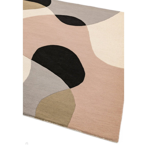 Matrix MAX55 Arc Modern Geometric Hand-Woven High-Density Soft Textured Wool&Viscose Mix Pastel/Multi Rug