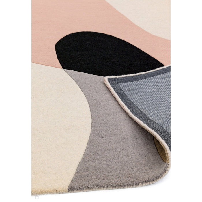 Matrix MAX55 Arc Modern Geometric Hand-Woven High-Density Soft Textured Wool&Viscose Mix Pastel/Multi Rug