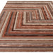 Matrix MAX80 Netwerk Modern geometrisch handgeweven terracotta vloerkleed met hoge dichtheid en zachte textuur van een mix van wol en viscose