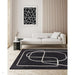 Matrix MAX94 Infinity Modern Geometric Hand-Woven High-Density Soft Textured Wool&Viscose Mix Charcoal Rug