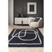 Matrix MAX94 Infinity Modern Geometric Hand-Woven High-Density Soft Textured Wool&Viscose Mix Charcoal Rug