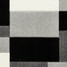 Matrix MT61 Modern Geometric Blocks Soft Hand-Carved Grey/Black/Cream Rug