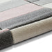 Matrix MT61 Modern Geometric Blocks Soft Hand-Carved Grey/Rose/Cream Rug