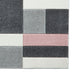 Matrix MT61 Modern Geometric Blocks Soft Hand-Carved Grey/Rose/Cream Rug