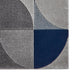 Matrix MT63 Modern Geometric Soft Hand-Carved Grey/Navy/Cream Rug