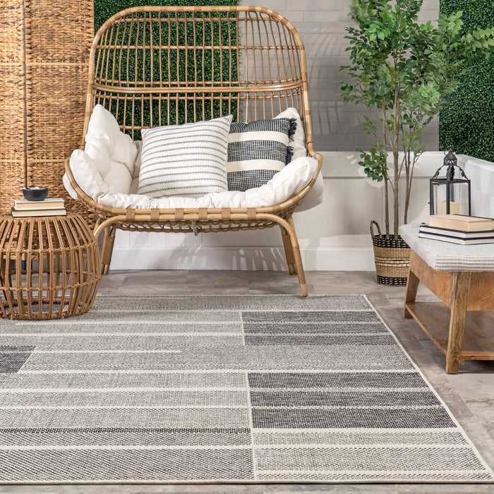 Mavis Mid-Century Modern Area Rug For Indoor And Outdoor Use