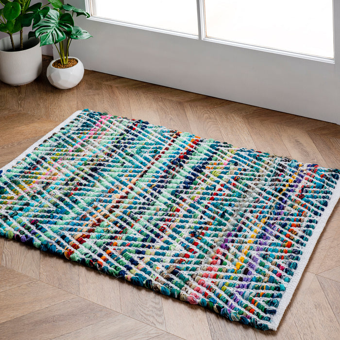 Maxine Green Chevron Area Rug 160x230 cm