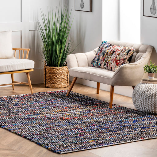 Maxine Indigo Chevron Area Rug 150x240 cm
