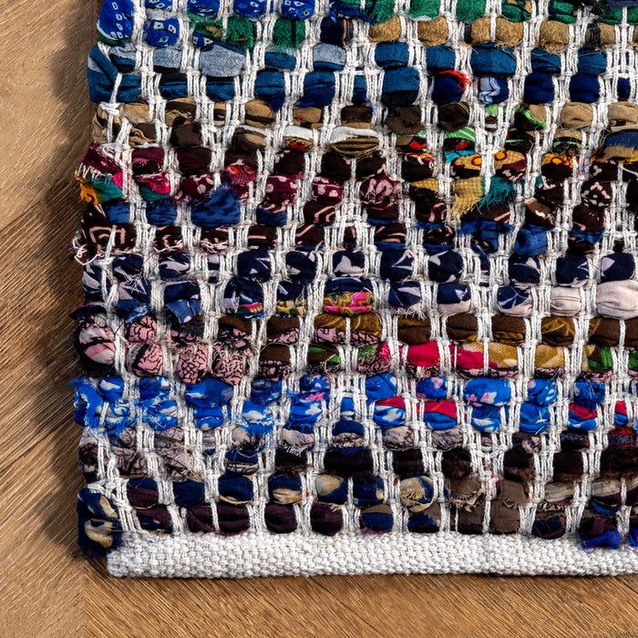 Maxine Indigo Chevron Area Rug 150x240 cm