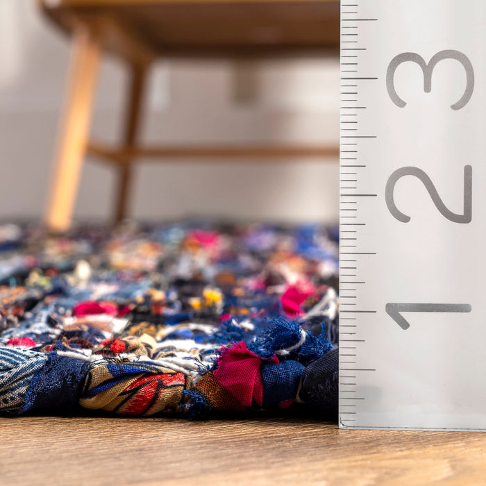 Maxine Indigo Chevron Area Rug 150x240 cm