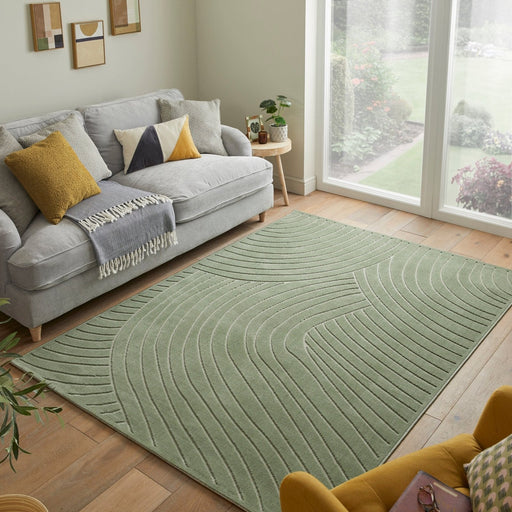 Maze MAZ105 Green Rug