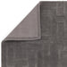 Maze Modern Geometric Hand-Carved Hi-Low Textured Wool Charcoal Grey Rug