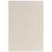 Maze Modern Geometric Hand-Carved Hi-Low Textured Wool Cream Rug