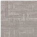 Maze Modern Geometric Hand-Carved Hi-Low Textured Wool Silver Rug