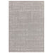 Maze Modern Geometric Hand-Carved Hi-Low Textured Wool Silver Rug