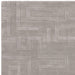 Maze Modern Geometric Hand-Carved Hi-Low Textured Wool Silver Rug