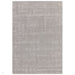 Maze Modern Geometric Hand-Carved Hi-Low Textured Wool Silver Rug