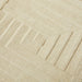 Maze Modern Geometric Plain Linear Hand Carved Wool 3D Hi-Low Ridged Pristine Natural Cream Rug