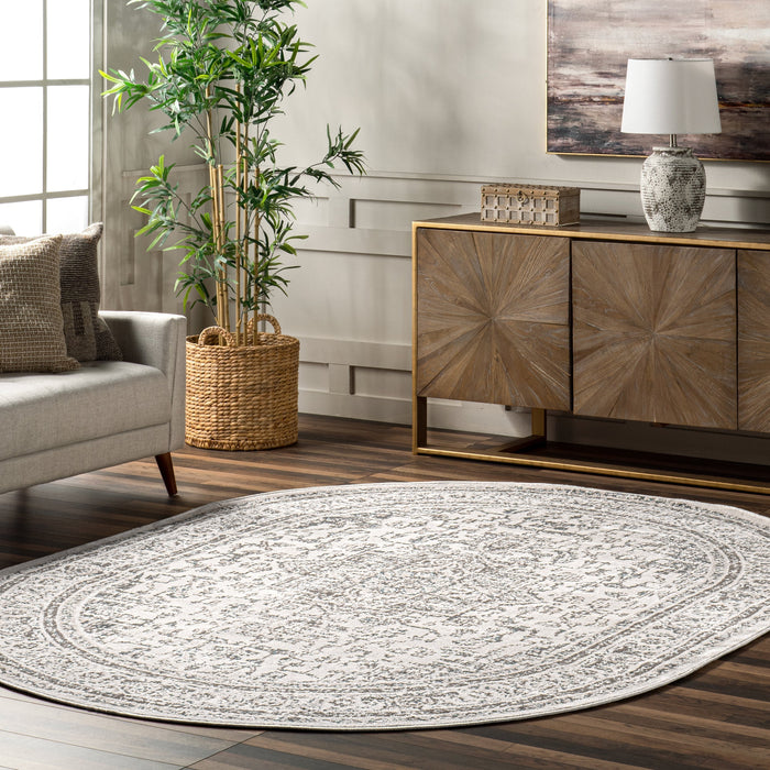 Medallion Area Rug 120x180 cm Cream Color