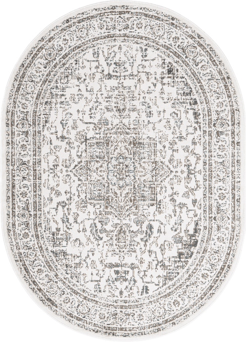 Medallion Area Rug 120x180 cm Cream Color