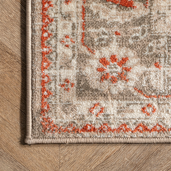 Medallion Area Rug 160x230 cm Beige