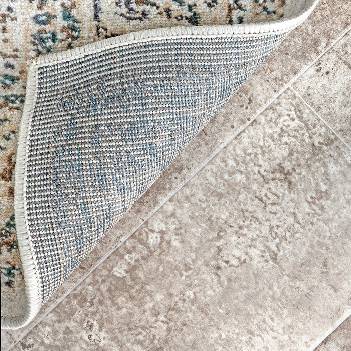 Medallion Area Rug 160x230 cm Cream Color