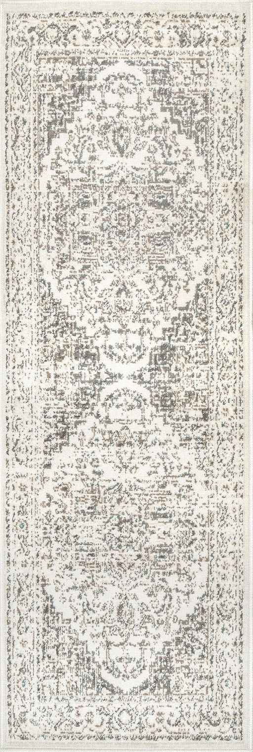 Medallion Area Rug 160x230 cm Cream Color