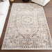 Medallion Area Rug Light Grey 160x230 cm