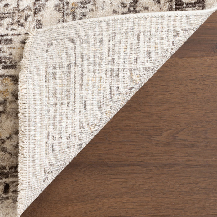 Medallion Area Rug Light Grey 160x230 cm