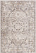 Medallion Area Rug Light Grey 160x230 cm