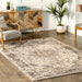 Medallion Area Rug in Beige 100% Microfiber 160x230 cm